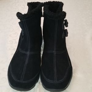 Black Easy Spirit Explore24 Suede Bootie.